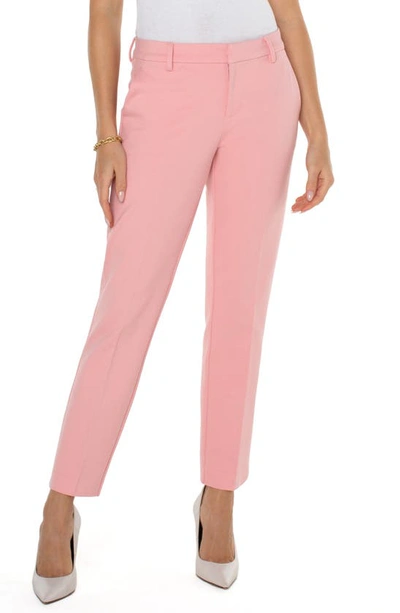 Shop Liverpool Los Angeles Kelsey Knit Trousers In Pink Perfection