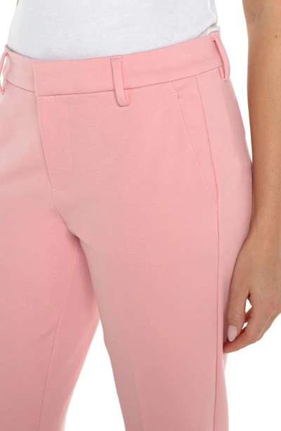 Shop Liverpool Los Angeles Kelsey Knit Trousers In Pink Perfection