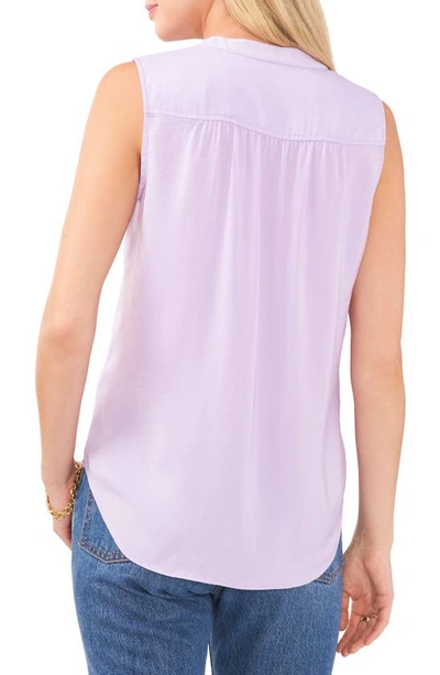 Shop Vince Camuto Rumpled Satin Blouse In Cool Lavender