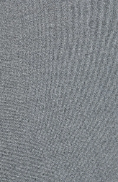 Thom Browne Medium Grey Plain Weave Skinny 4-bar Trouser In Med Grey