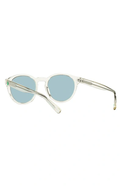 Shop Polo Ralph Lauren 51mm Round Sunglasses In Grey
