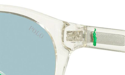 Shop Polo Ralph Lauren 51mm Round Sunglasses In Grey