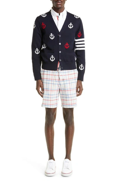Thom Browne Classic Long Sleeves Shirt With Cf Gg Placket In Solid Poplin Clothing In White