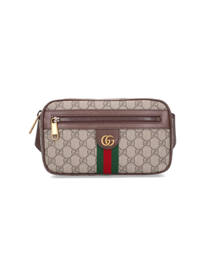 Shop Gucci 'ophidia' Belt Bag In Brown
