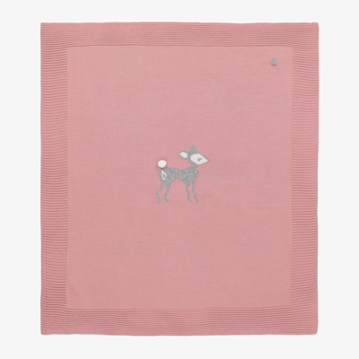 Shop Artesania Granlei Baby Girls Pink Knitted Blanket (81cm)