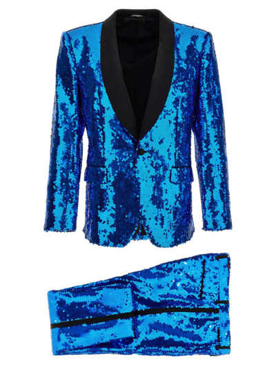 Shop Dolce & Gabbana Sicilia Dress In Blue