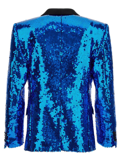 Shop Dolce & Gabbana Sicilia Dress In Blue