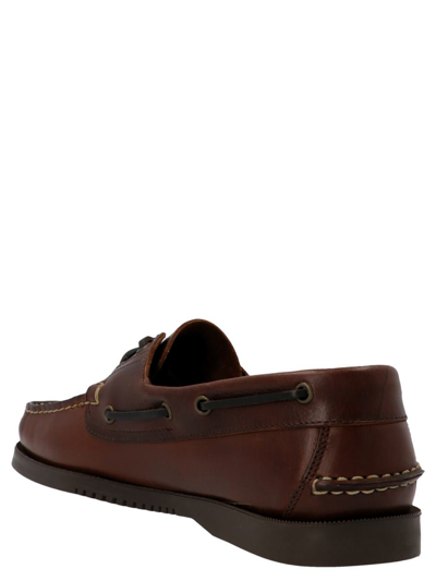 Shop Paraboot 'barth' Boat Shoes In Brown