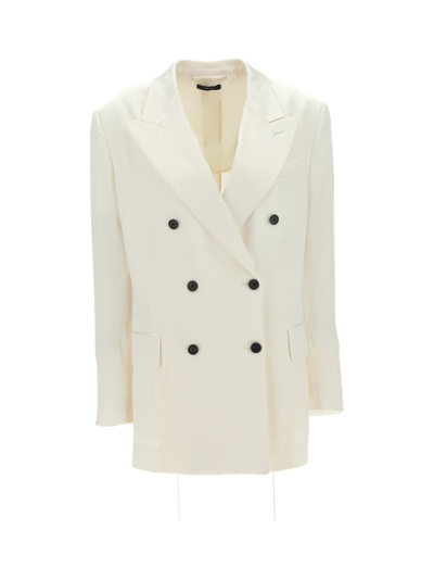 Shop Tom Ford Jackets In Chalk