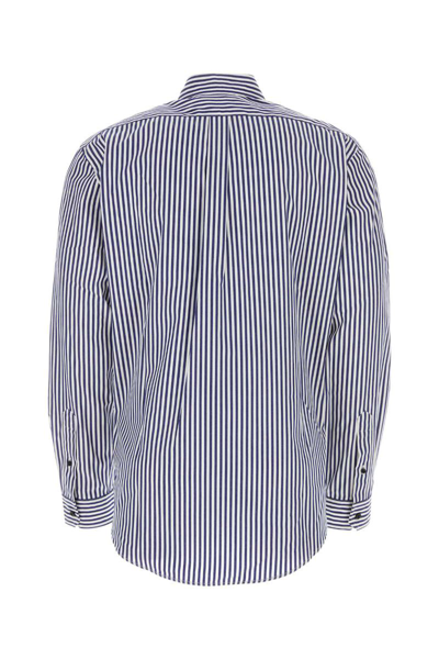 Y/project Y Project Embroidered Poplin Oversize Shirt In Stripped