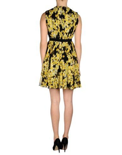 Shop Giambattista Valli Short Dresses In Yellow