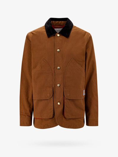 Shop Carhartt Jacket In Brown