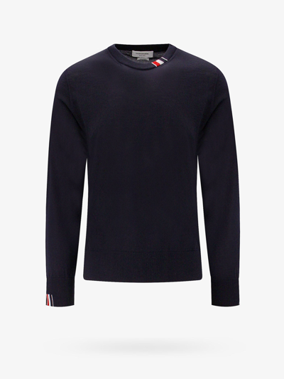 Shop Thom Browne Sweater In Blue