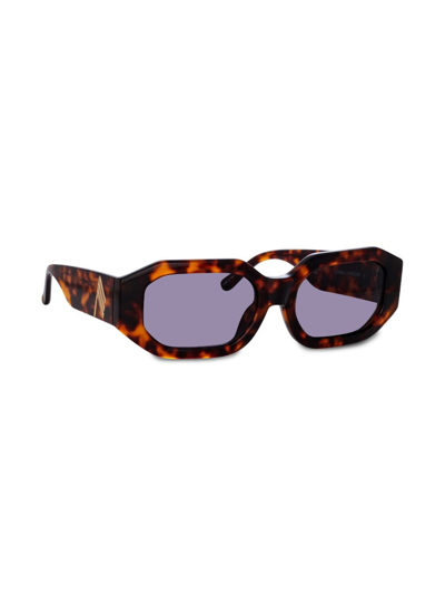 Linda Farrow X  Blake Sunglasses In Brown