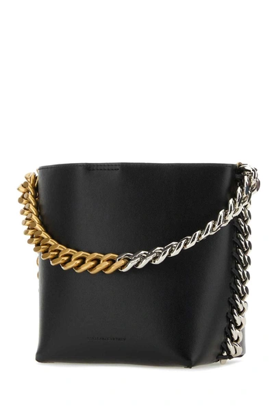 Stella Mccartney Black Frayme Bucket Bag In Black