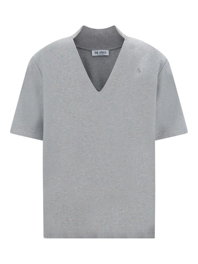 Shop Attico The  T-shirts In Melange Grey