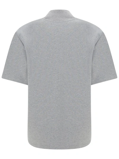 Shop Attico The  T-shirts In Melange Grey