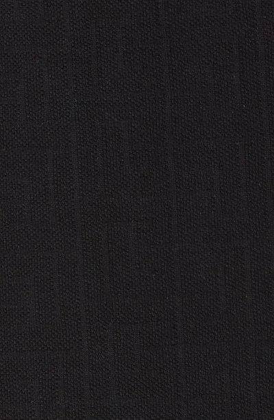 Shop Balmain Monogram Jacquard Stretch Cotton Polo In 0pa - Black