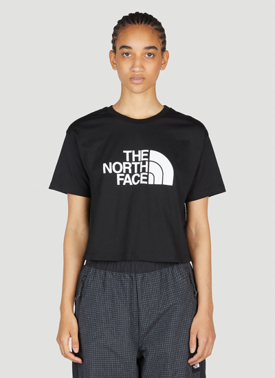 Shop The North Face Cropped Easy T-shirt In Black