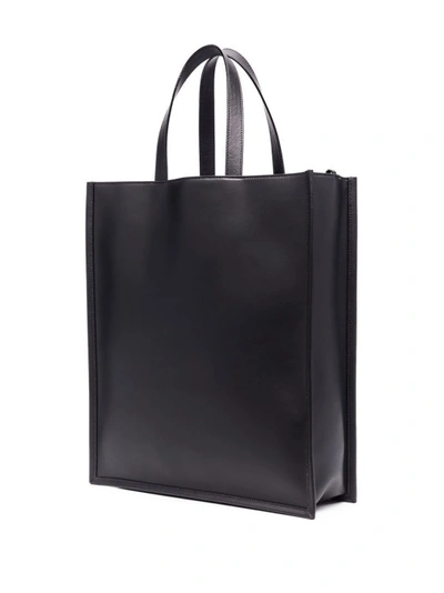 Shop Alexander Mcqueen Logo Print Tote Bag In Black