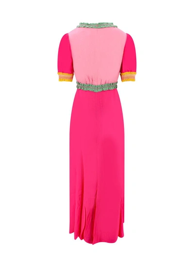 Shop Saloni Dress In Pink