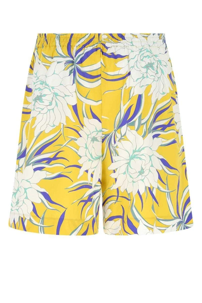 Valentino Peony Print Bermuda Short In Floral