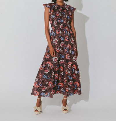 Shop Cleobella Kyah Ankle Dress In Calista Floral In Multi