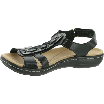 Shop Clarks Laurieann Kay Womens Faux Leather A Flat Sandals In Multi