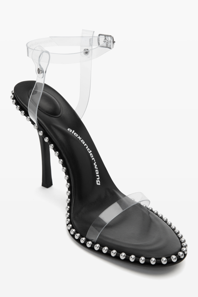Shop Alexander Wang Nova 105 Strappy Pvc Sandal In Black