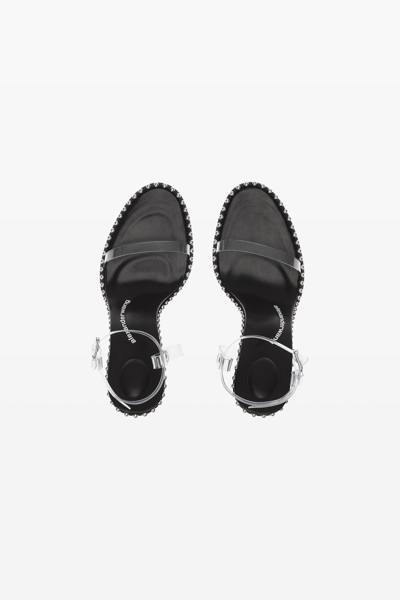 Shop Alexander Wang Nova 105 Strappy Pvc Sandal In Black