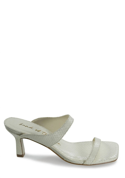 Shop Band Of The Free Brandy Leather Heeled Sandal In White
