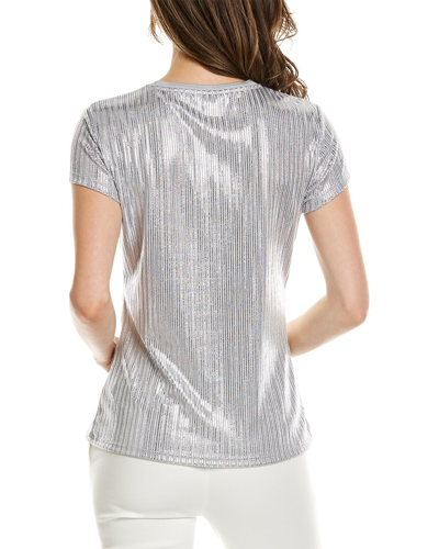Shop Ted Baker Catrino Fitted T-shirt In Silver