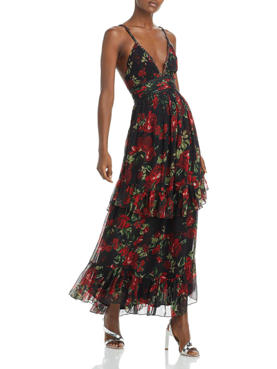 Shop Rococo Sand Womens Tiered Maxi Fit & Flare Dress In Multi