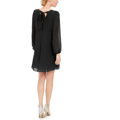 Inc Womens Casual Mini Shift Dress In Black