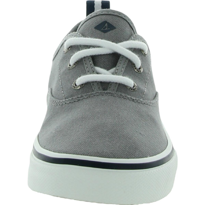Shop Sperry Crest Cvo Womens Canvas Lifestyle Casual And Fashion Sneakers In Grey