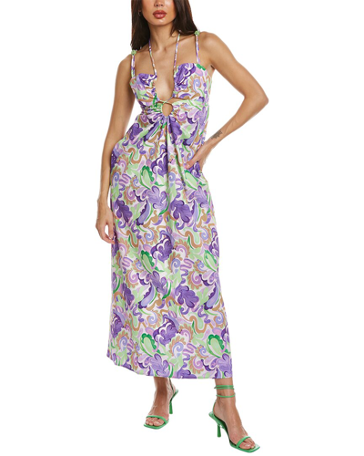Shop Suboo Botanica Maxi Dress In Purple