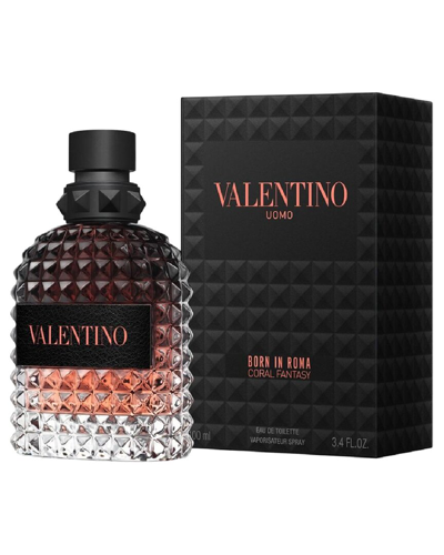 Valentino Born In Roma Coral Fantasy Eau De Toilette Spray 100ml Unisex Transparent Uni In Rubin