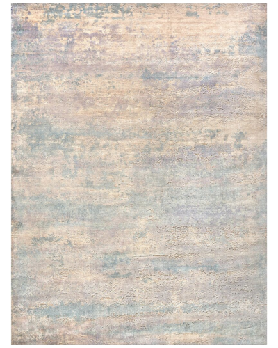 Exquisite Rugs Reflections Hand-loomed Bamboo Silk-blend Rug In Beige