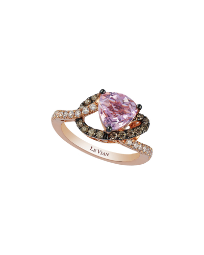 Shop Le Vian 14k Rose Gold 2.21 Ct. Tw. Diamond & Pink Amethyst Ring