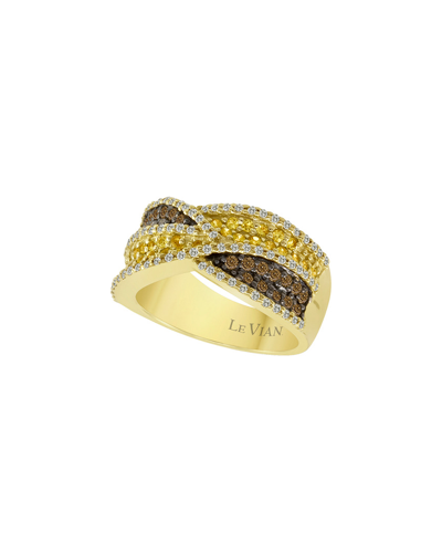Shop Le Vian 14k 0.93 Ct. Tw. Diamond & Yellow Sapphire Ring