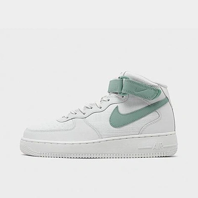 Shop Nike Women's Air Force 1 '07 Mid Casual Shoes In Summit White/mineral/sail