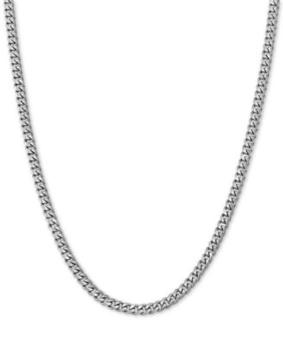 Giani Bernini Cuban Link Chain 2 3 4mm Necklace Collection In Sterling Silver Created For Macys In Silver
