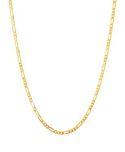 Shop Italian Gold Polished Figaro Link Chain 1.85mm Collection In 10k Gold In Yellow Gold