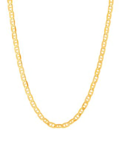 Shop Italian Gold Polished Mariner Chain 3mm Collection In 10k Gold In Yellow Gold