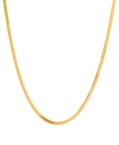 Shop Italian Gold Herringbone Chain 3mm Necklace Collection In 10k Gold In Yellow Gold