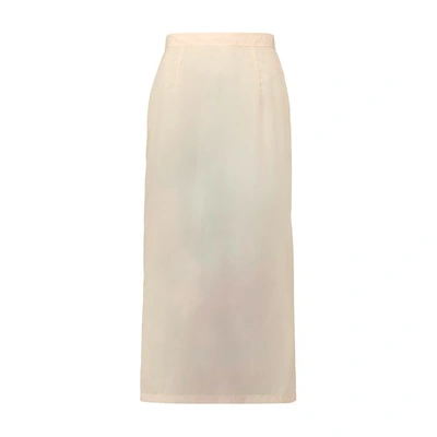 Shop Maison Margiela Nylon Skirt In Cream