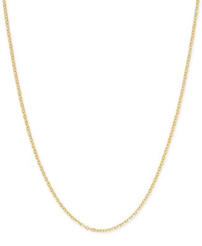 Shop Italian Gold Mirror Cable Link Chain 1 1 4mm Necklace Collection In 14k Gold In Yellow Gold