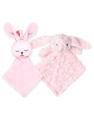 Shop Tendertyme Baby Girls Pacifier Keeper And Bunny Plush, 2 Piece Set In Pink
