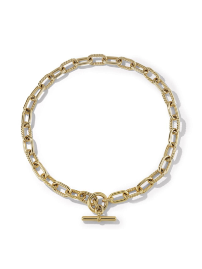 Shop David Yurman Women's Dy Madison Toggle Chain Necklace In 18k Yellow Gold