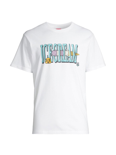 Shop Icecream Men's Drop Logo T-shirt In White